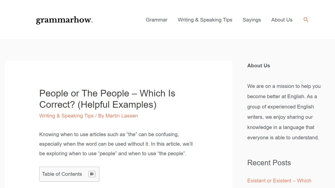 People or The People - Which Is Correct? (Helpful Examples) - Grammarhow